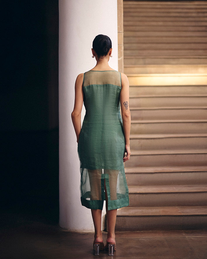 Sage Green Terra Dash Organza Dress