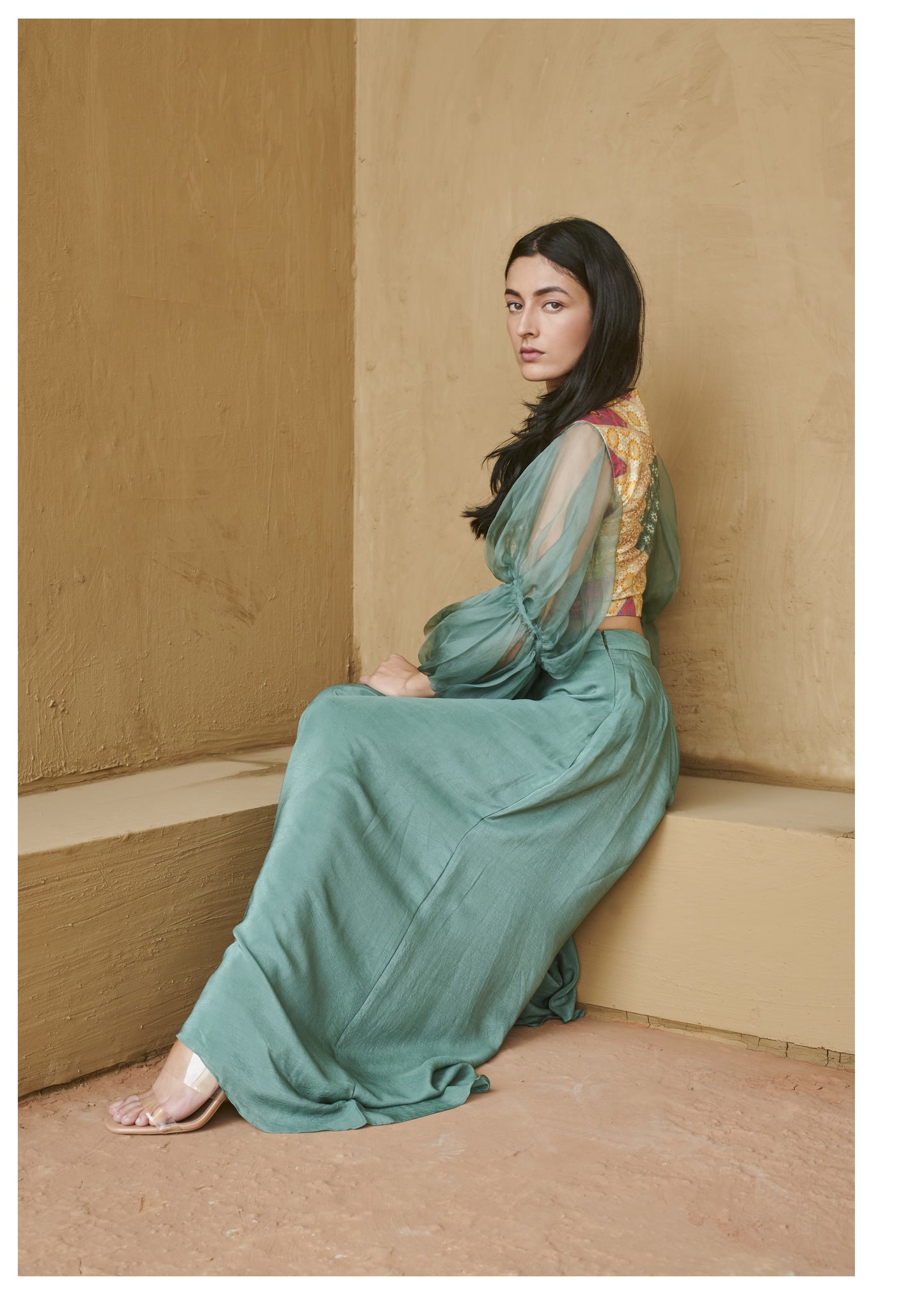 Pink Marrakech Print Top with Pant set