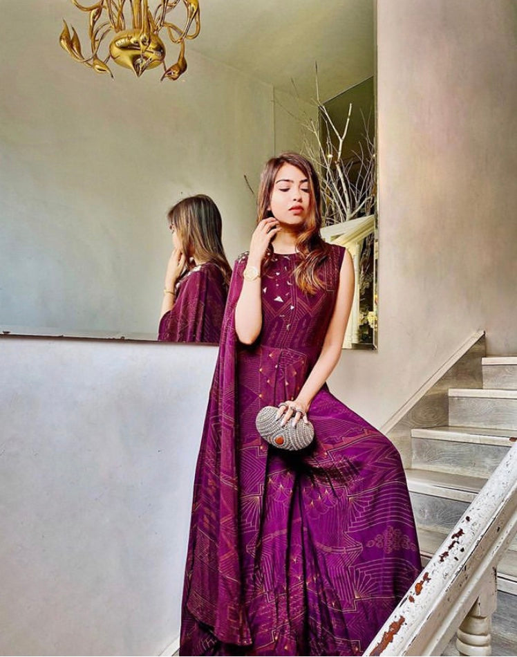 Aubergine Overlay Jumpsuit – Radical