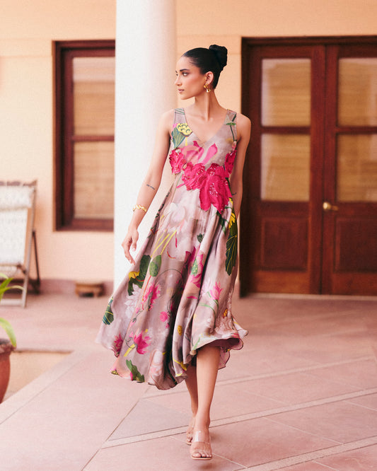 Lotus Cut Out Dress
