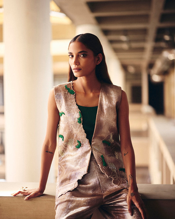 Copper Shimmer Terra Dash Jacket Set