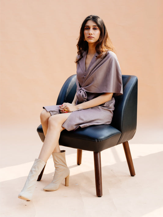 Pewter Wrap Dress