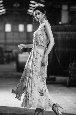 Chinoiserie Cutwork Mint Tunic