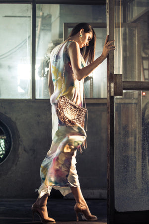 Marble Draped Maxi