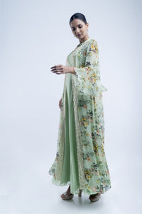 Mint Rose Jacket Set