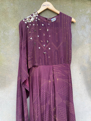 Aubergine Overlay Jumpsuit