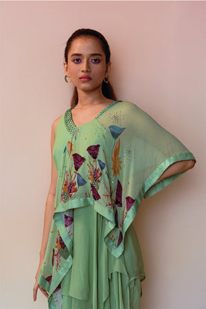 Mint Est Fera Layers Dress with Pant