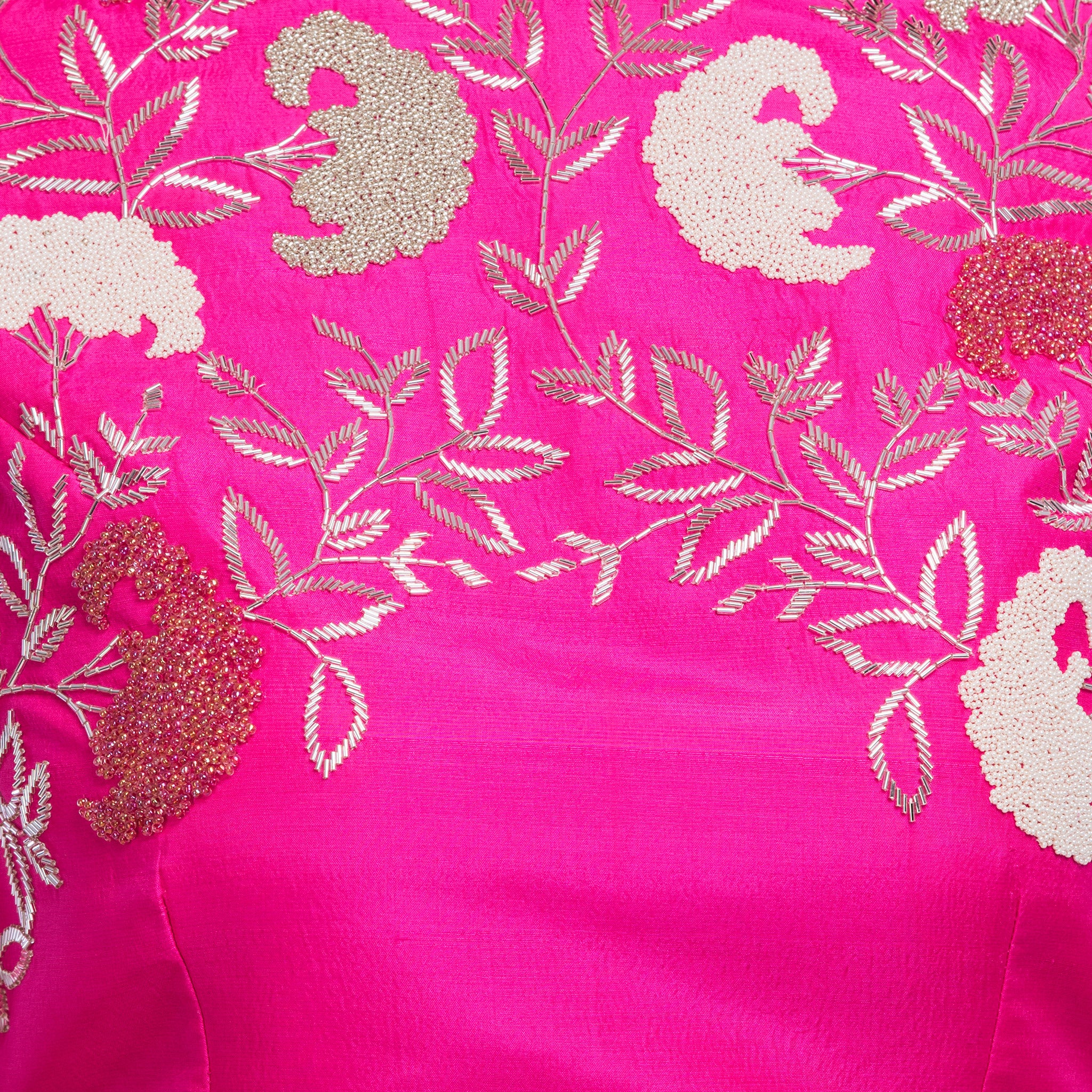 Pink & Mint Crop Top & Lehenga