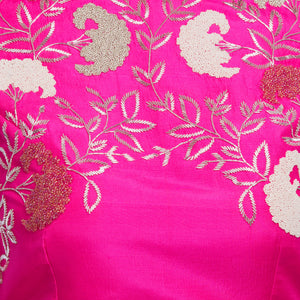 Pink & Mint Crop Top & Lehenga