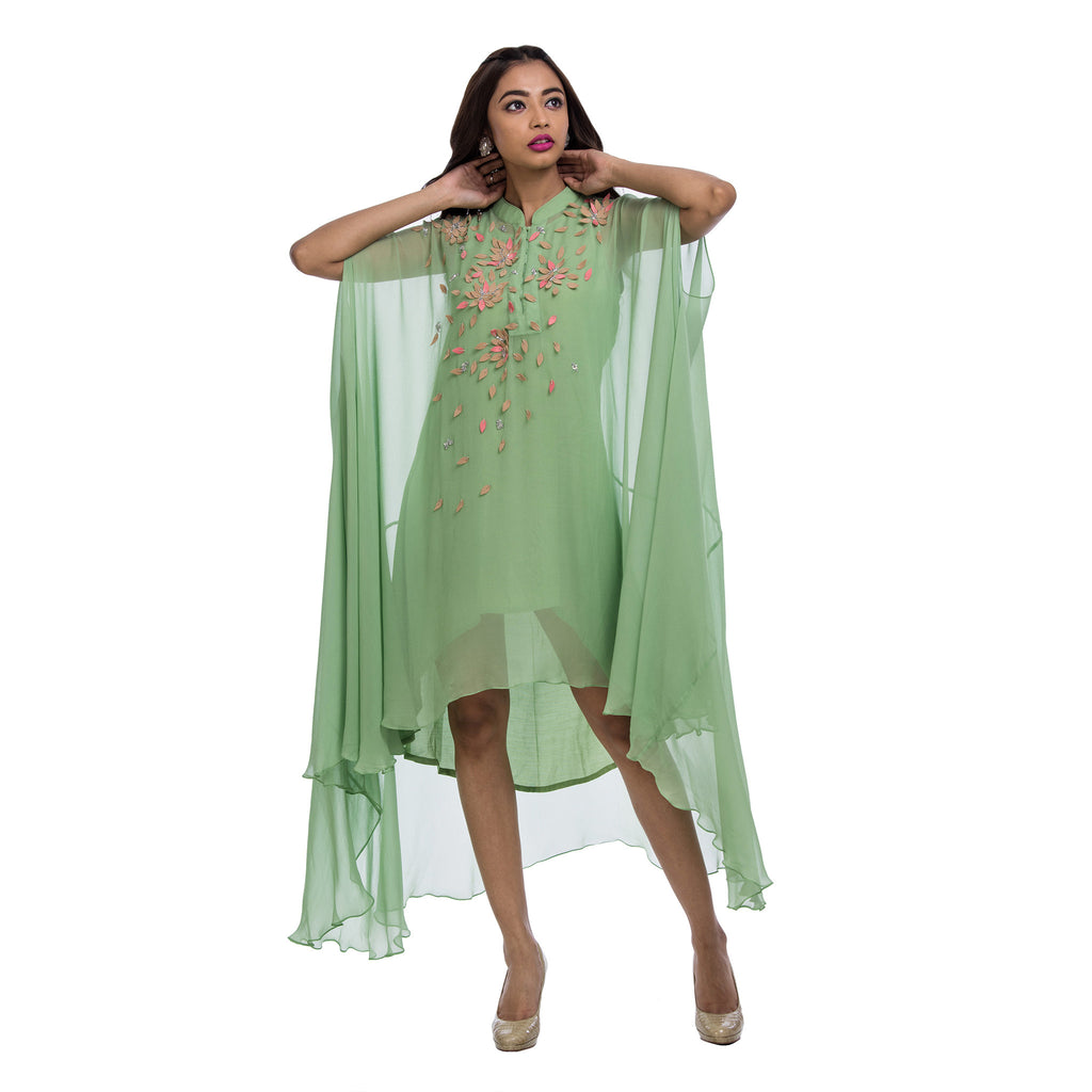 Mint Trapeze Cut Tunic