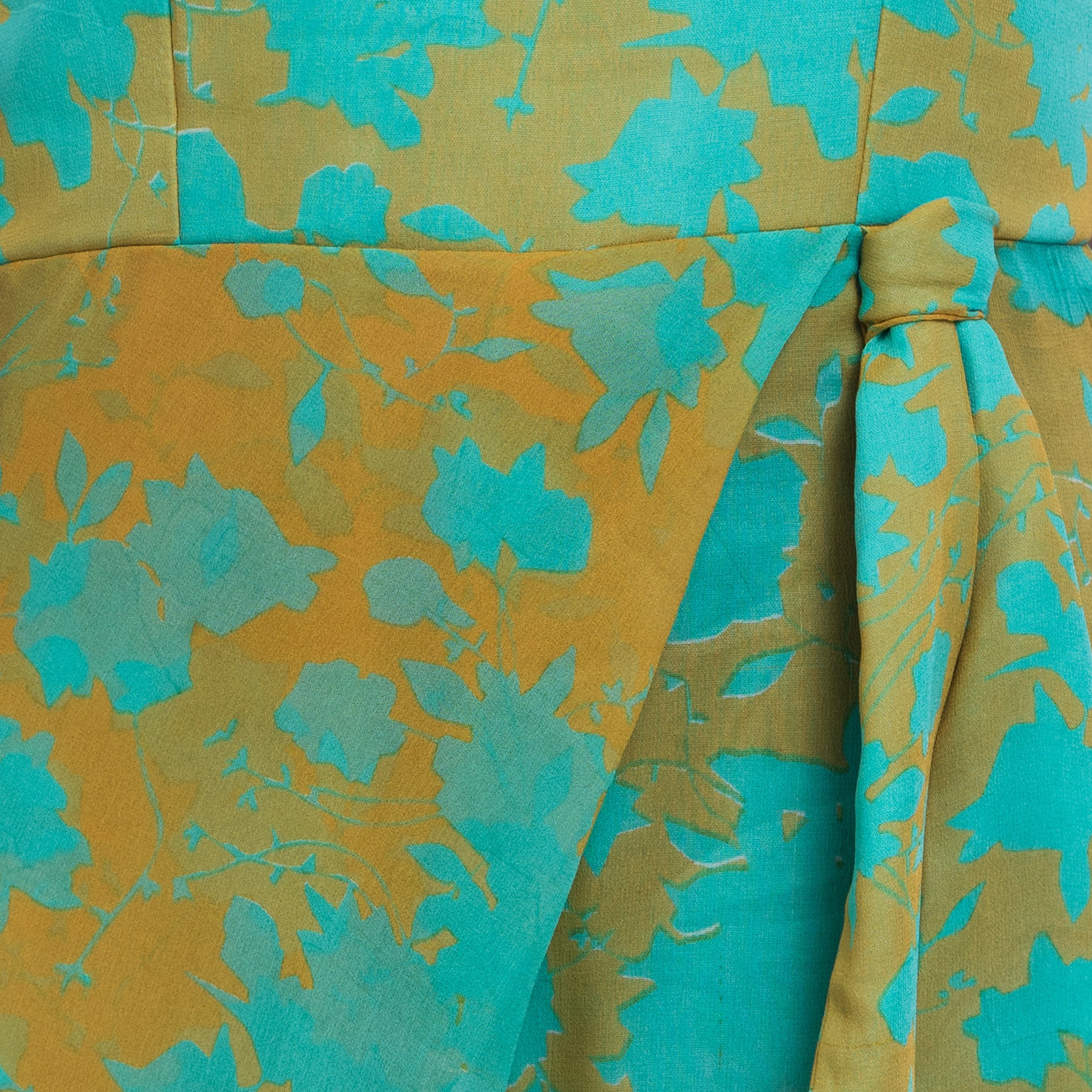Printed Draped Jumpsuit