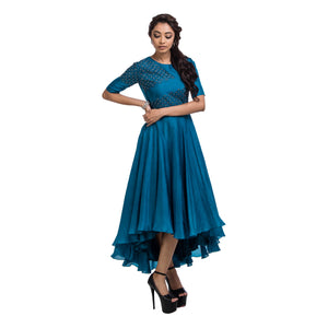 Teal Blue Hi-Low Tunic